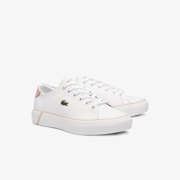 Lacoste Gripshot BL Leather and Synthetic Sneakers Dámské - Tenisky Bílé / Růžové | CZ-6eBwgv